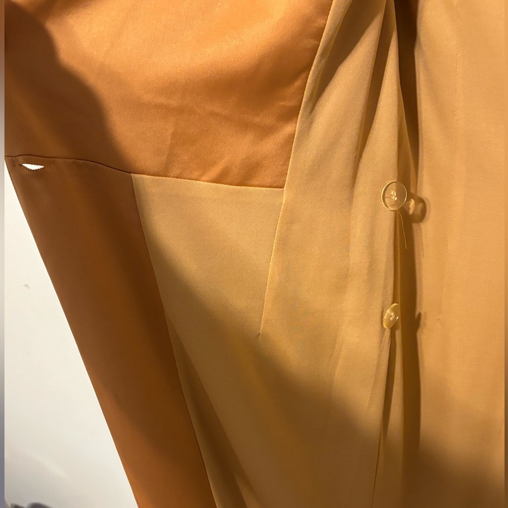 Genese London Satin-Like Rust Blazer Dress Size 12 - Picture 8 of 12